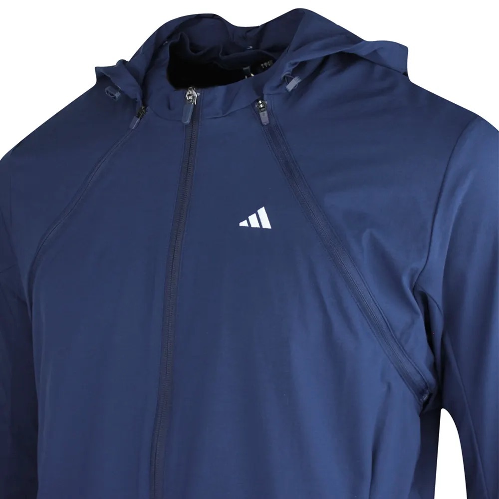 Adidas Men's Golf-Jacket that  converts to a sleeveless Hoodie Jacket 2XL NWT